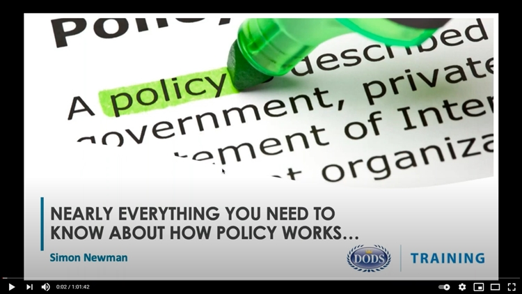 Watch our How Policy Works Webinar Again